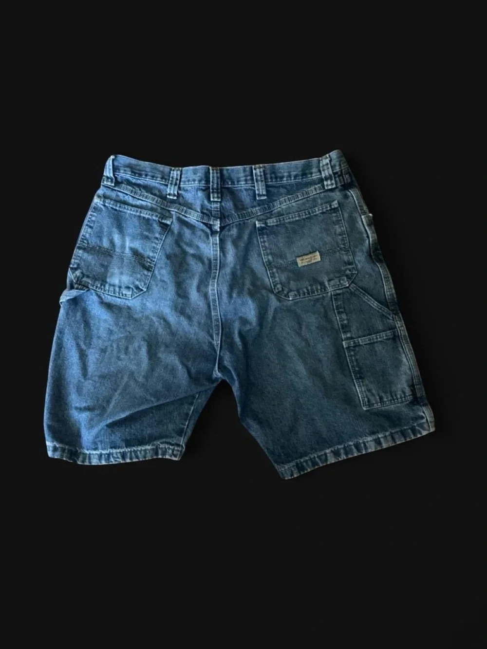 Wrangler Blue Denim Carpenter Shorts